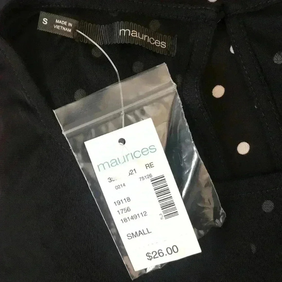 Maurice’s Polka Dot Blouse Size S - Picture 5 of 6